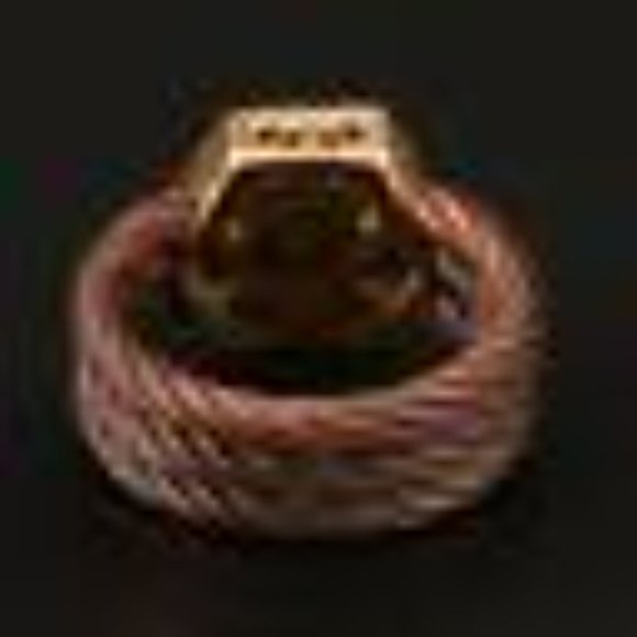 Charriol Geneve - Cable and diamond ring  SIZE 6 - Picture 4 of 7